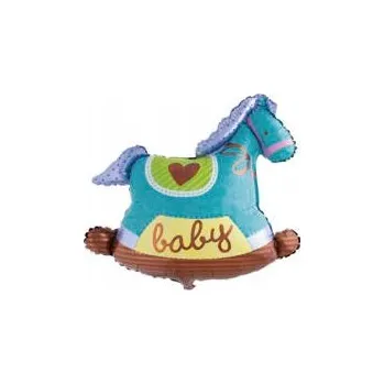 Balónek Fóliový balónek Koník Modrý (71 cm * 73 cm)