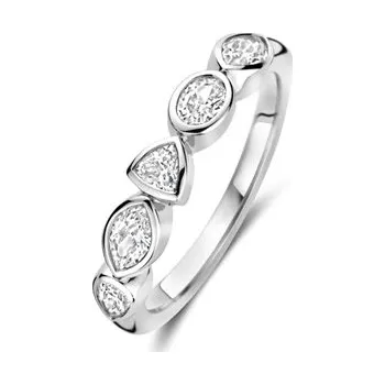 Prsten Prsten TI SENTO se zirkony 12362ZI/56