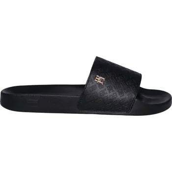 Dámské pantofle Tommy Hilfiger Embossed TH Monogram Pool Slides FW0FW08525BDS