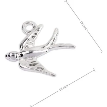 Přívěsek Stříbrný přívěsek vlaštovka