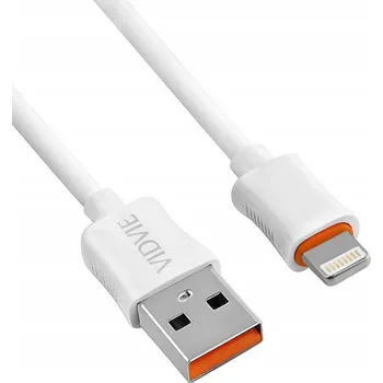 Datový kabel Kabel VIDVIE USB - Apple Lightning 3 m bílý