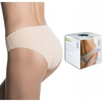 Kalhotky Kalhotky bezešvé kalhotky JULIMEX SHELLIE řezané laserem - M, béžové/ecru