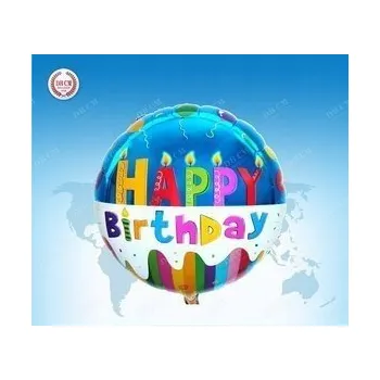 Balónek Fóliový balónek Happy Birthday 18" (45 cm)