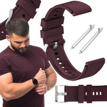 Řemínek na hodinky Řemínek ChronSmarta pro Garmin 20mm, červený