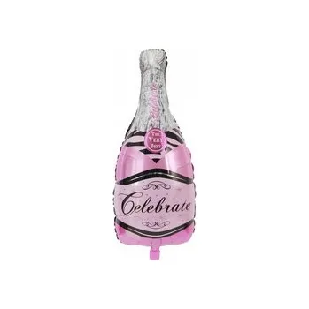 Balónek Foliový balónek růžové šampaňské (50 cm*99 Cm)