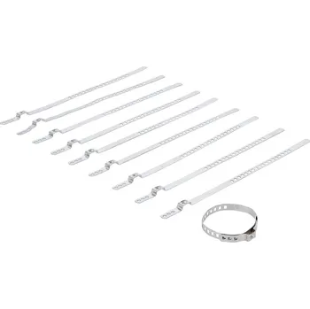 BGS technic Spony pro manžety na homokinetické klouby, 20-50 mm, sada 10 ks, nerez - BGS 70327