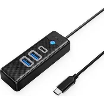 USB hub Orico | Orico PWC2U-C3 HUB adaptér USB-C - 2x USB 3.0 / USB-C 3.0, černý