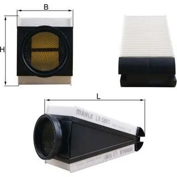 Vzduchový filtr Vzduchový filtr KNECHT LX 5861