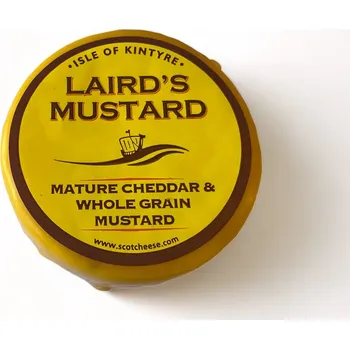 Isle of Kintyre Lairds Mustard Baby Cheddar s příchutí celozrnné hořčice 200g