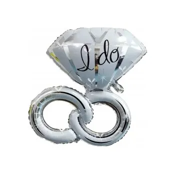Balónek Fóliový balónek 2 prstýnky (80 cm * 100 cm)