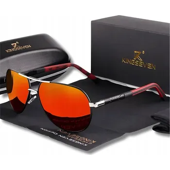 SLUNEČNÍ BRÝLE Pilotky KINGSEVEN R-Brown Premium UV400 + Pouzdro