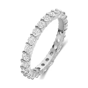 Prsten Prsten TI SENTO se zirkony 12371ZI/56