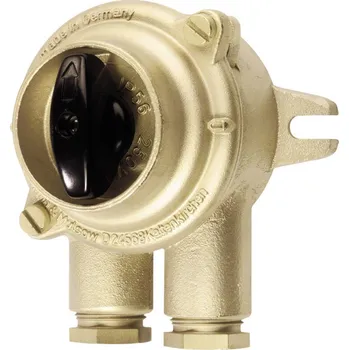 vypínač Wiska 1133/P/10A-1Z14 HNA spínač, otočný spínač Maritimes 10 A 250 V/AC mosaz 1 ks