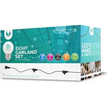 Vánoční dekorace Světelný řetěz Forever Light 12 cm do sítě bílý