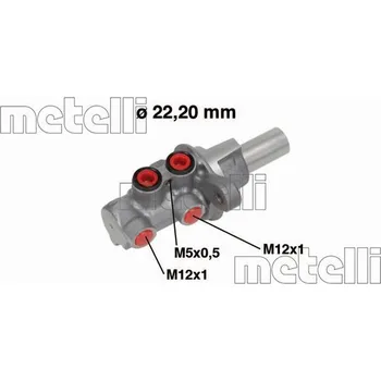 Brzdový válec Hlavní brzdový válec METELLI 05-0686