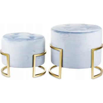 Taburet Artpol modrý čalouněný Taburet