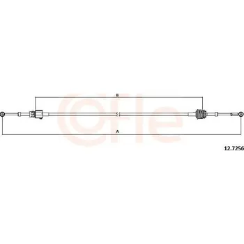 Tažné lanko, ruční převodovka COFLE 12.7256
