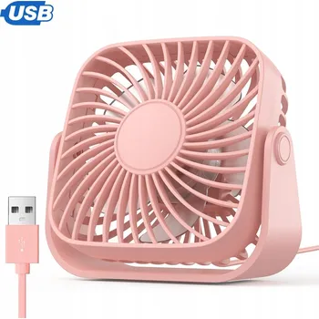 Domácí ventilátor MINI STOLNÍ PŘENOSNÝ VENTILÁTOR TICHÝ USB VENTILÁTOR 360° 3 RYCHLOSTNÍ STUPNĚ