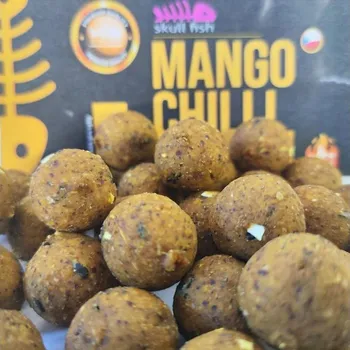 Boilies Skull fish boilies READY PREMIUM - MANGO/CHILLI Velikost: 1kg / 20mm