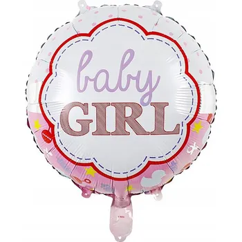 Balónek Fóliový balónek Baby Girl 45 cm (18")