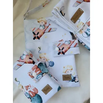 Obal na doklad Midi sada malý princ - (plenkovník + obal na očkovací průkaz + přebalovací podložka)