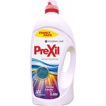 Prací prostředek GEL NA PRANÍ PRÁDLA PREXIL 5,65 L ACTIVE COLOR GEL PREMIUM VYSOKÁ ÚČINNOST