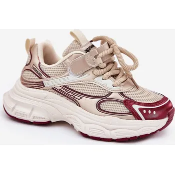 Dívčí tenisky Boto Lehké Dětské Tenisky Na Silné Podešvi Zlaté Xairana Boto krémová 3330335