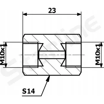 Brzdová hadice SPOJKA BRZDOVÉ HADICE, KONEKTOR Č. 124, 1 KS STARLINE