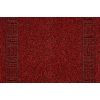 Rohožka Rohožka BĚHOUN S PODGUMOVANOU spodní stranou, červená, UNIVERZÁLNÍ, vzor řecký ornament, 80x250 cm