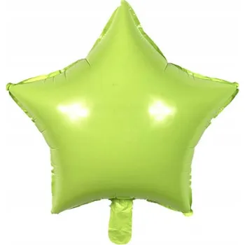 Balónek FÓLIOVÝ BALÓNEK HVĚZDA ZELENÁ 45 CM NAROZENINY