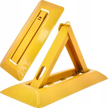 Visací zámek Parkovací zábrana Korbi skládací ocelová 60x22 cm na klíč/visací zámek