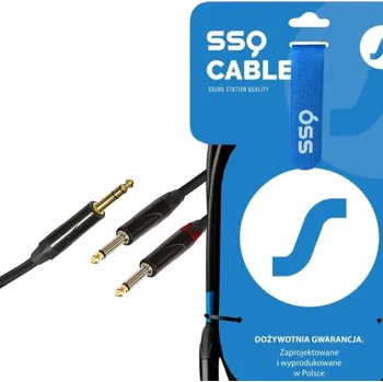 Audio kabel Kabel jack 6,3 mm - jack 6,3 mm SSQ JSJM3 3 m (3 metry)