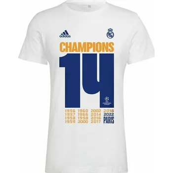 Pánský fotbalový dres s krátkým rukávem Adidas Real Madrid Champions 2022 Velikost: XL