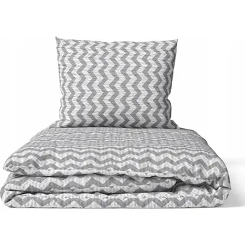 Povlečení KREPOVÉ POVLEČENÍ 140x200 cm + 1x 70x80 cm Blesk šedý