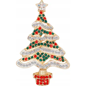 Brož PINETS Brož vánoční barevná vánoční hvězda