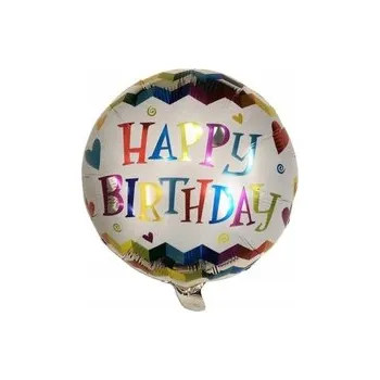 Balónek Fóliový balónek Happy Birthday 18" (45 cm)