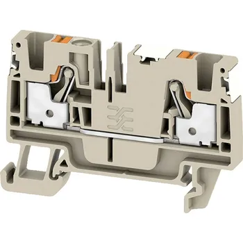 Stavebniny Weidmüller 2674780000 řadová svorka průchodky pružinové připojení , konektor Tmavě béžová 100 ks