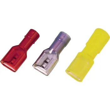 vypínač a zásuvka Weidmüller 9200650000 faston zásuvka Šířka zástrčky: 6.3 mm Tloušťka konektoru: 0.8 mm plná izolace modrá 100 ks