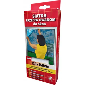 Síť proti hmyzu Síť proti hmyzu - Moskytiéra do okna + montážní páska - 130x150 cm