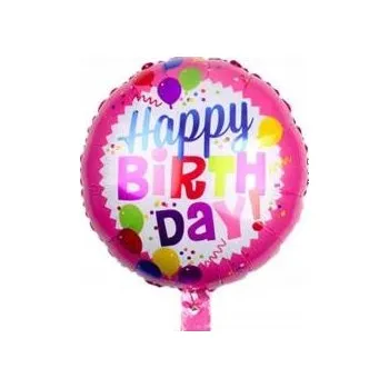 Balónek Fóliový balónek Happy Birthday 18" (45 cm)
