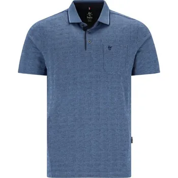 Pánské tričko HAJO PÁNSKÁ POLOKOŠILE S POTISKEM - MODRÁ