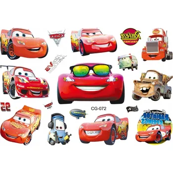 Odstranitelné tetování Smyvatelné tetování pro děti Auta Cars Blesk McQueen dočasné tetovačky