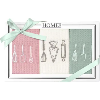 Utěrka KUCHYŇSKÉ UTĚRKY HOME1 SADA 3 KS 50X70 CM VZOROVANÉ