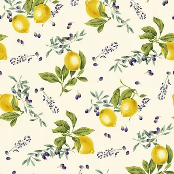 CITRONY Dekorační látka typu TZ7030, šířka 140 Cm, barva 001