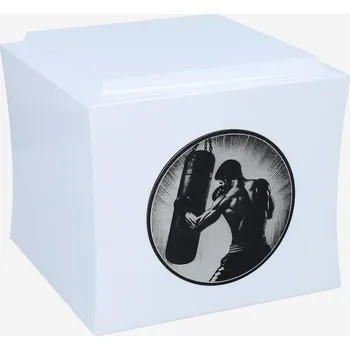 Smuteční dekorace Urna pro boxera Bílá/Vzor 1