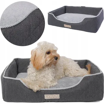 Pelíšek pro psa DOTTY pelíšek pro psa šedý 65 cm x 50 cm