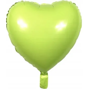 Balónek FÓLIOVÝ BALÓNEK SRDCE ZELENÉ 45 CM NAROZENINY