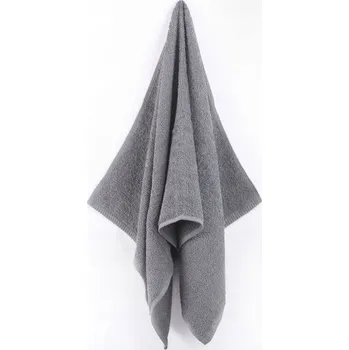 Ručník VELKÝ KOUPELNOVÝ RUČNÍK 100x150 cm BAVLNA froté SAVÝ HOTELOVÝ ŠEDÝ