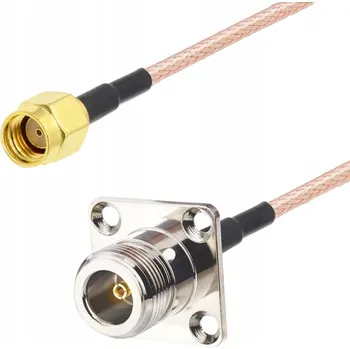 Elektrická zásuvka Propojovací kabel N zásuvka BH / SMA RP konektor RG316 1m