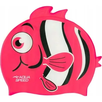 Plavecká čepice Plavecká čepice pro děti Silikonová Aqua Speed růžová